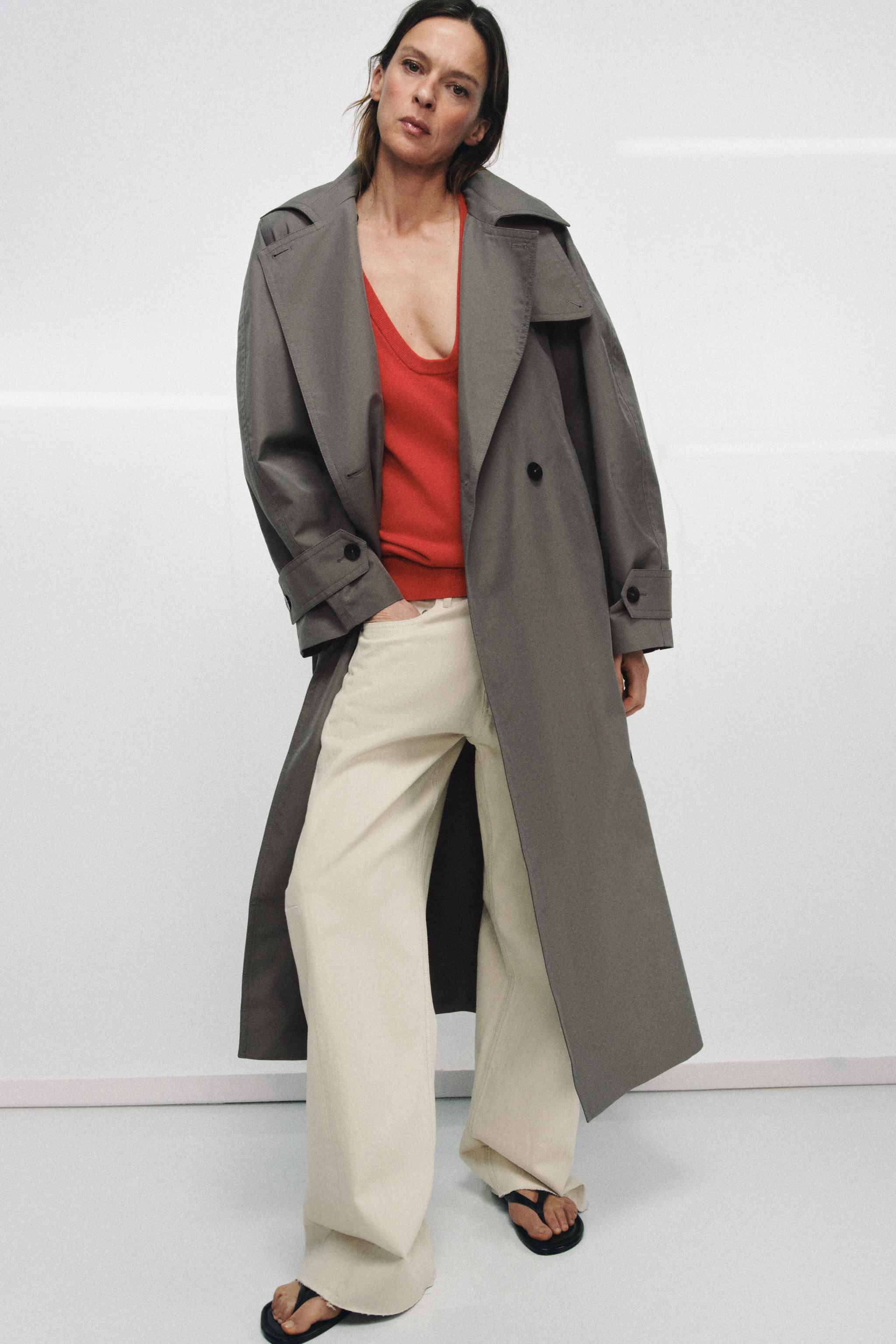 ZW COLLECTION OVERSIZED BELTED TRENCH COAT